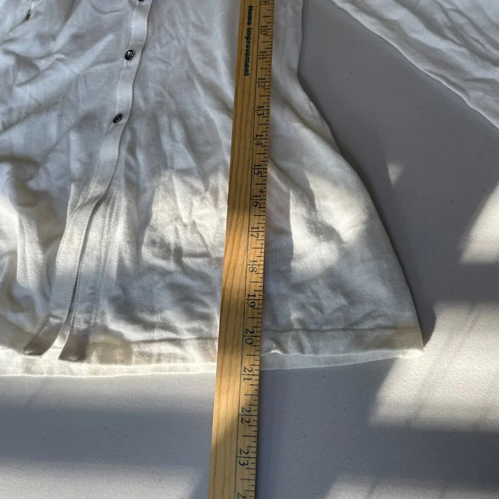 Boden Blouse Button-Front Closure‎ Decorative Accents Lightweight Fabric White 4 - Picture 7 of 7